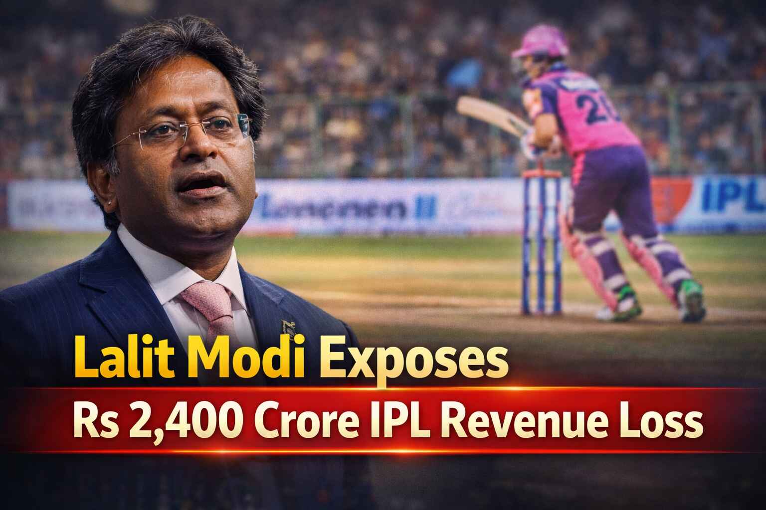 Lalit Modi: IPL Revenue Loss Hits Rs 2,400 Crore